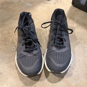 Men's Golf Black Spike-less Athletic Knit Sneakers